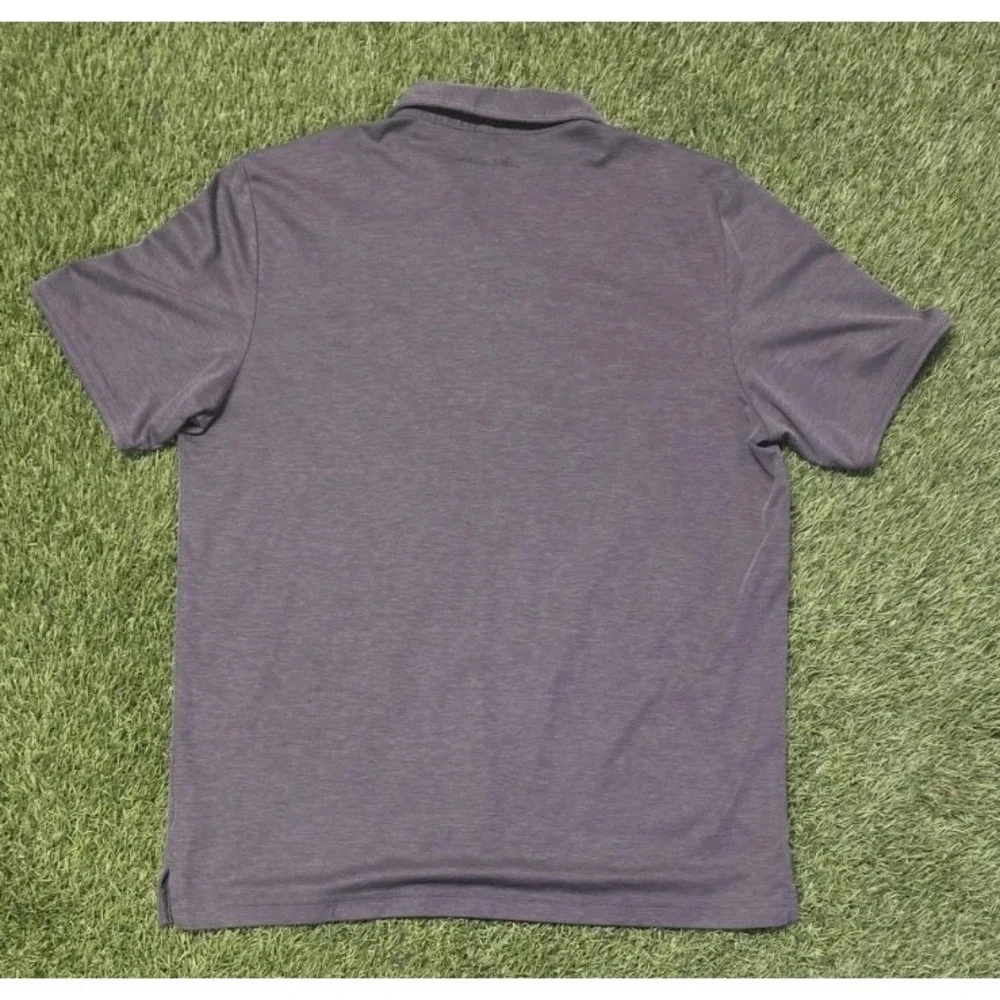 Travis Mathew Performance Stretch Golf Polo Shirt Mens XL Charcoal Heather - Picture 4 of 8